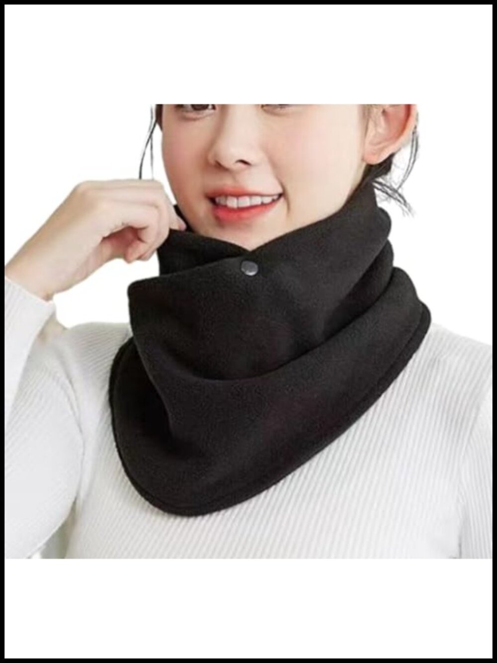 Winter Neck Warmer Scarf Thicken Windproof Gaiter for Skiing Hiking